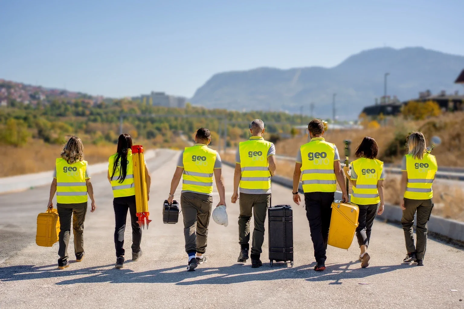 Geobiro survey team on site.