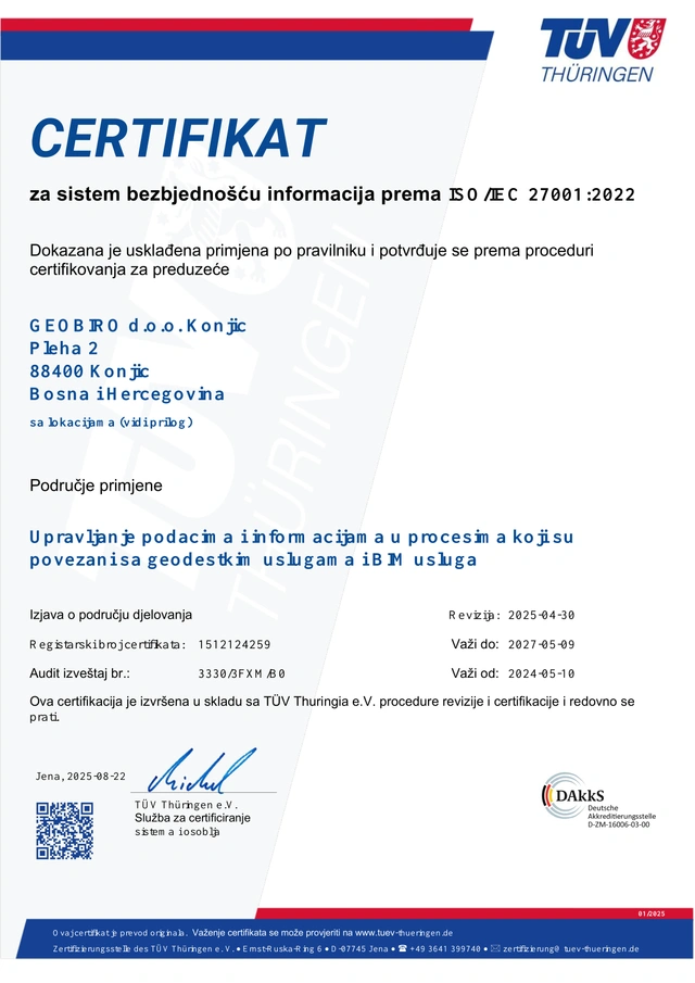 Sigurnost informacija / ISO/IEC 27001:2022