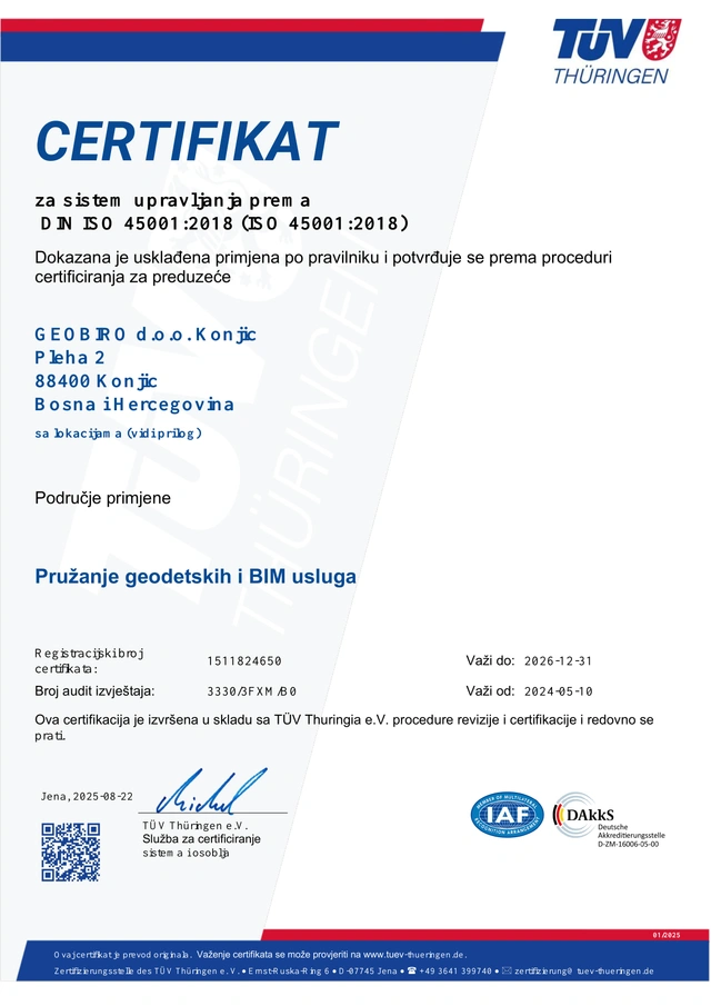 Zdravlje i sigurnost na radu / ISO 45001:2018