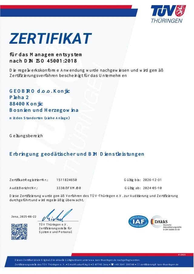 Sicherheit und Gesundheit bei der Arbeit / ISO 45001:2018